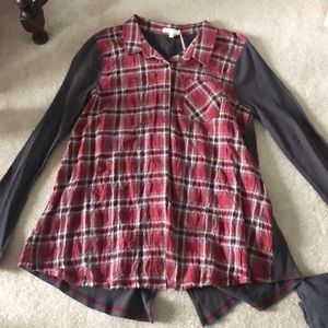 Mystree flannel  top